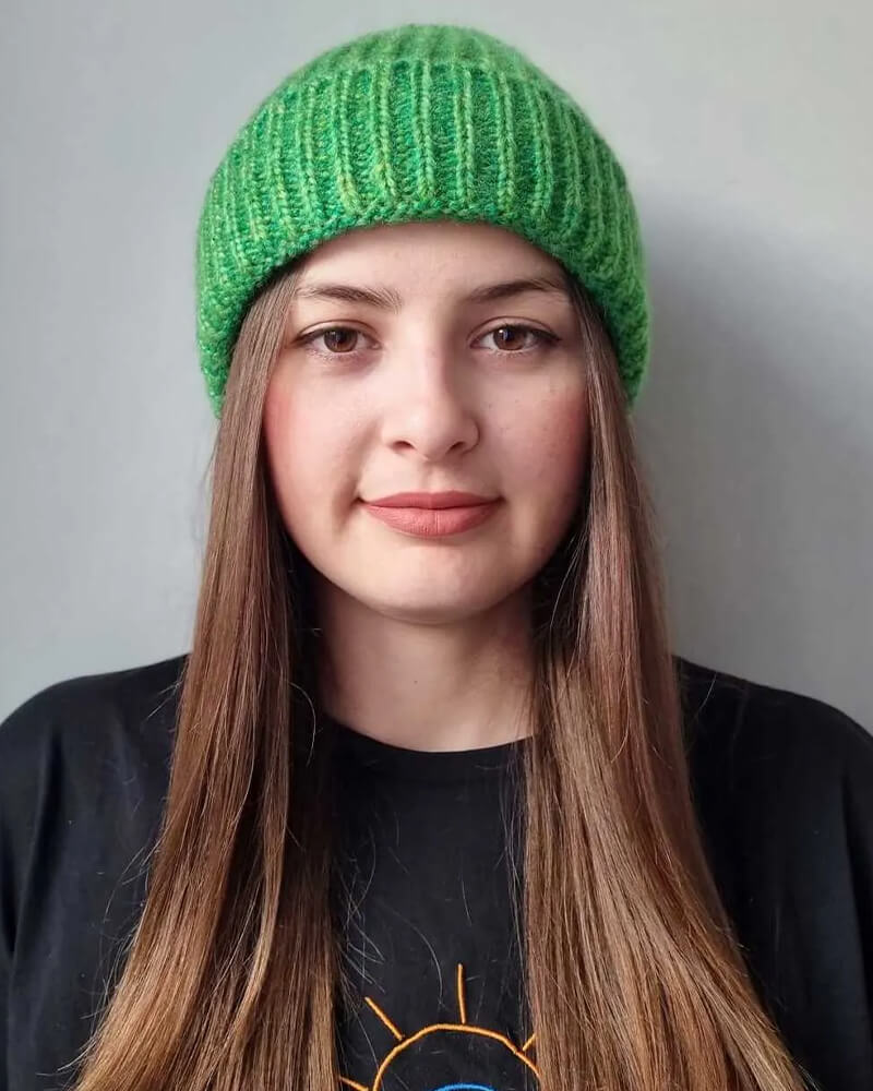 SELANİK ÖRGÜ YEŞİL YUMUŞAK KUMAŞ BERE - Görsel 3