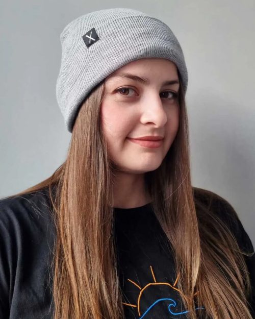 GRİ YUMUŞAK KUMAŞ BERE