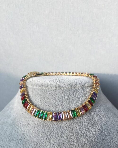 Paslanmaz Ve Kararmaz Çelik, Canlı Renkli Bileklik, Gold Kelepçe